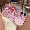 Pink Floral Butterfly Phone Case Suitable for iPhone 17 16 15 14 13 12 11 Pro/Max/Plus Anti Drop and Shockproof Back Cover