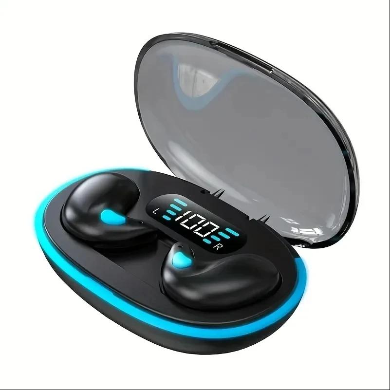 X55 Schlafkopfhörer Kabellose Mini-Kopfhörer Für die Arbeit TWS Bluetooth-Ohrhörer Stereo Versteckte Headsets mit Mikrofon HD-Anruf Sport