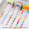 128 Sheets/Roll Pearlescent Transparent Index Sticker Colorful Funny Sticky Notes Marking Note Memo Pad Students Writing Supplies