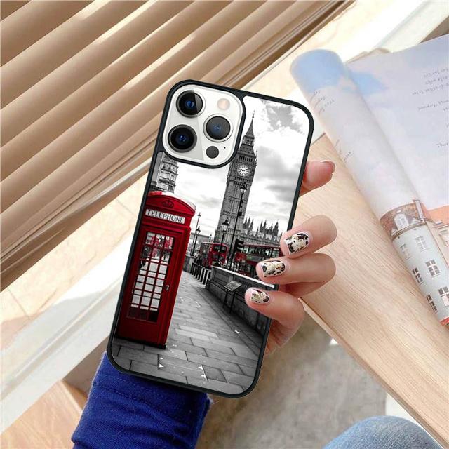 London Eye Eiffel Tower Big Ben Cover For iPhone 17 Air 15 16 14 13 12 Pro Max 11 Pro Max Plus Phone Case Coque