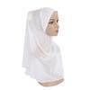 Muslim Scarf Big Girls Plain Hijab Hats Islamic Headscarf Hat Amira Pull On Headwrap Beautiful 10 Years Girl Scarf