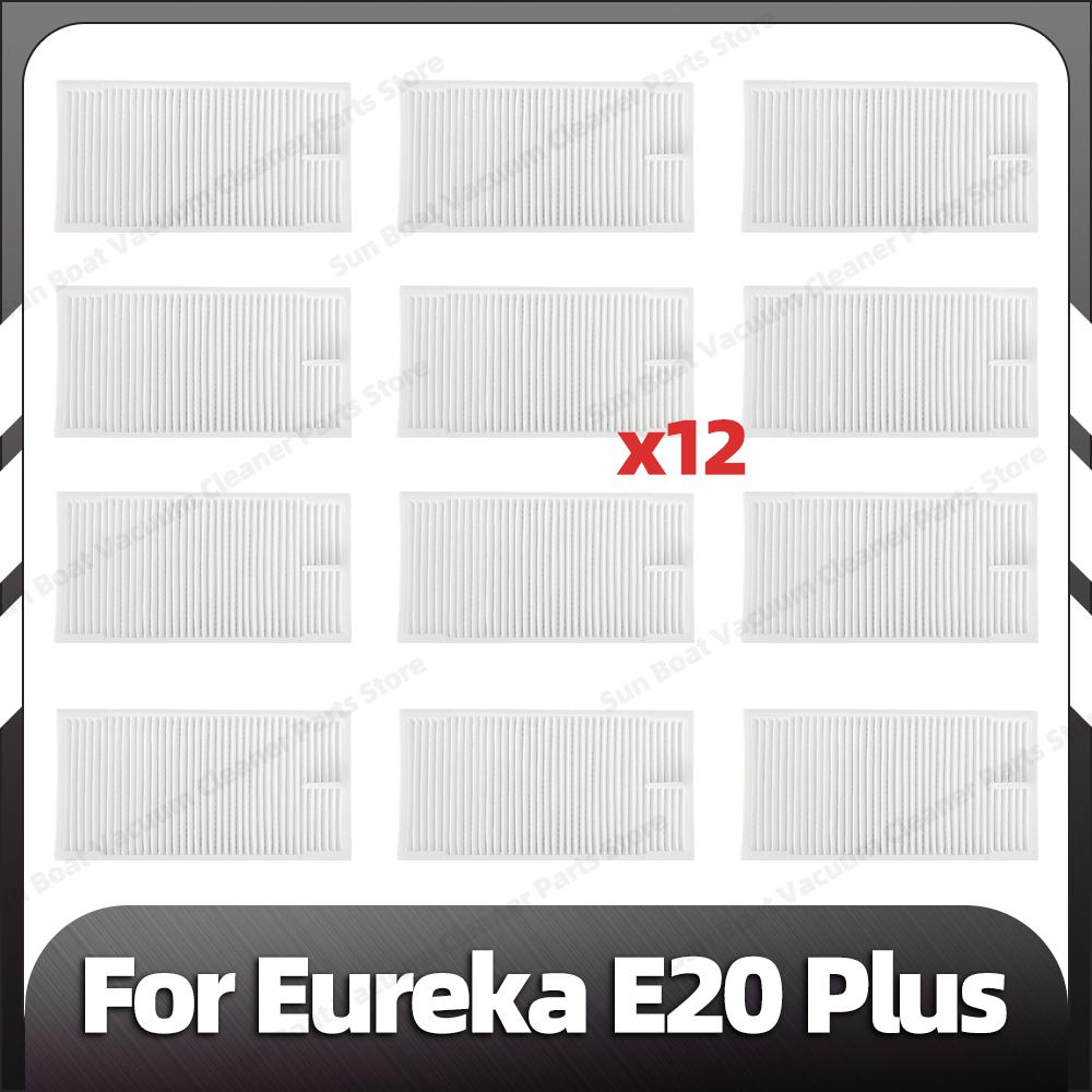 Compatible for Eureka E20 Plus Replacement Main Side Brush HEPA Filter Mop Pad Spare Parts Accessories
