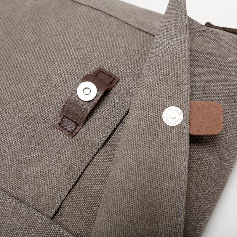 Men's Canvas Crossbody Bag Multifunctional Lightweight Shoulder Bag