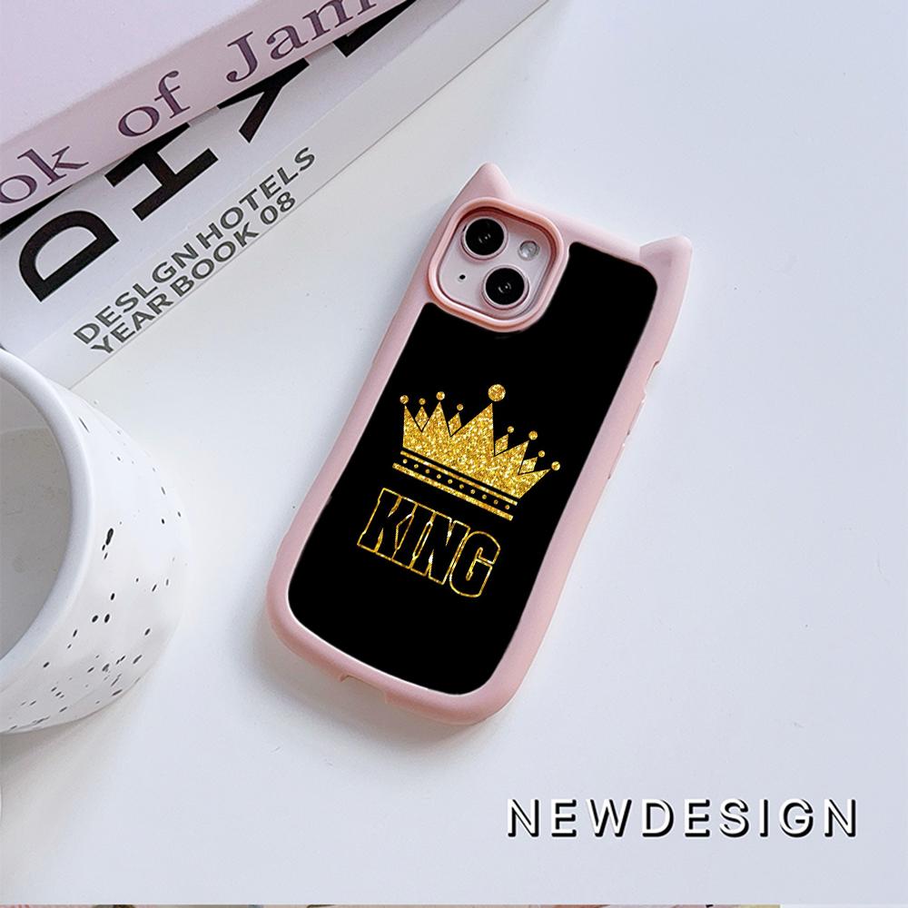 Мягкие чехлы для телефонов с кошачьими ушками для iPhone 16 15 13 12 11 Pro Max 14 Plus — фото 5