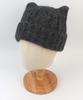 Yunibeosyeolkemiseuteuli Wool Cat Charcoal Beanie Cat Beanie
