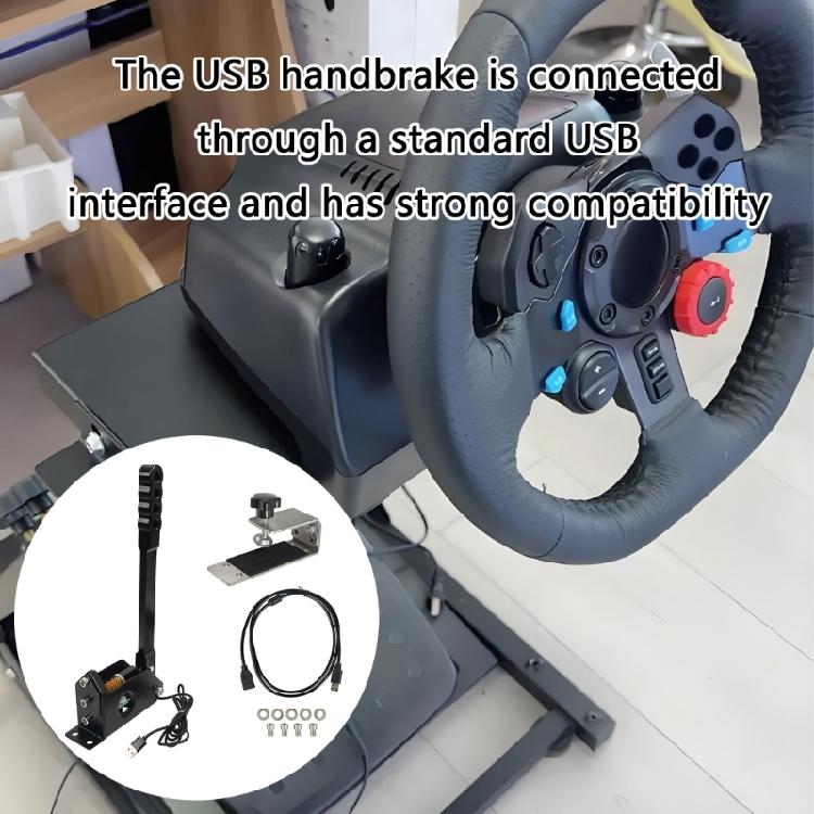 Portable PC Racing Handbrake Controller High Sensitivity Sensors Plug And Play USB Device For G27 G29 Simulators Wheel
