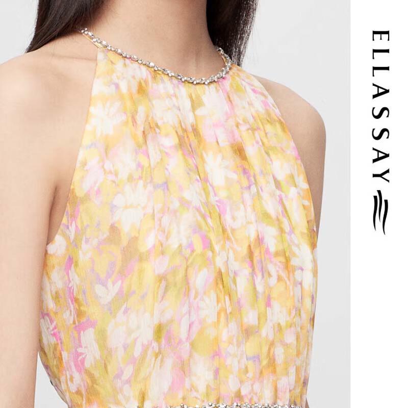 ELLASSAY French Style Halterneck Printed Dress