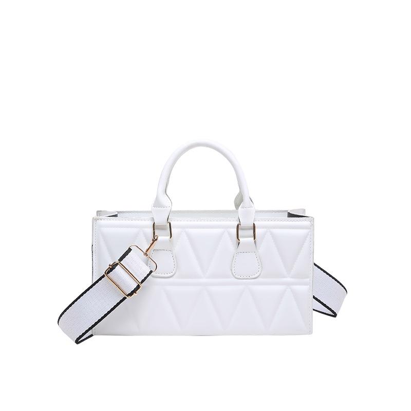 Premium Bag New Fashionable Large-capacity Versatile Solid Color Portable Small Square Bag Broadband Messenger Bag