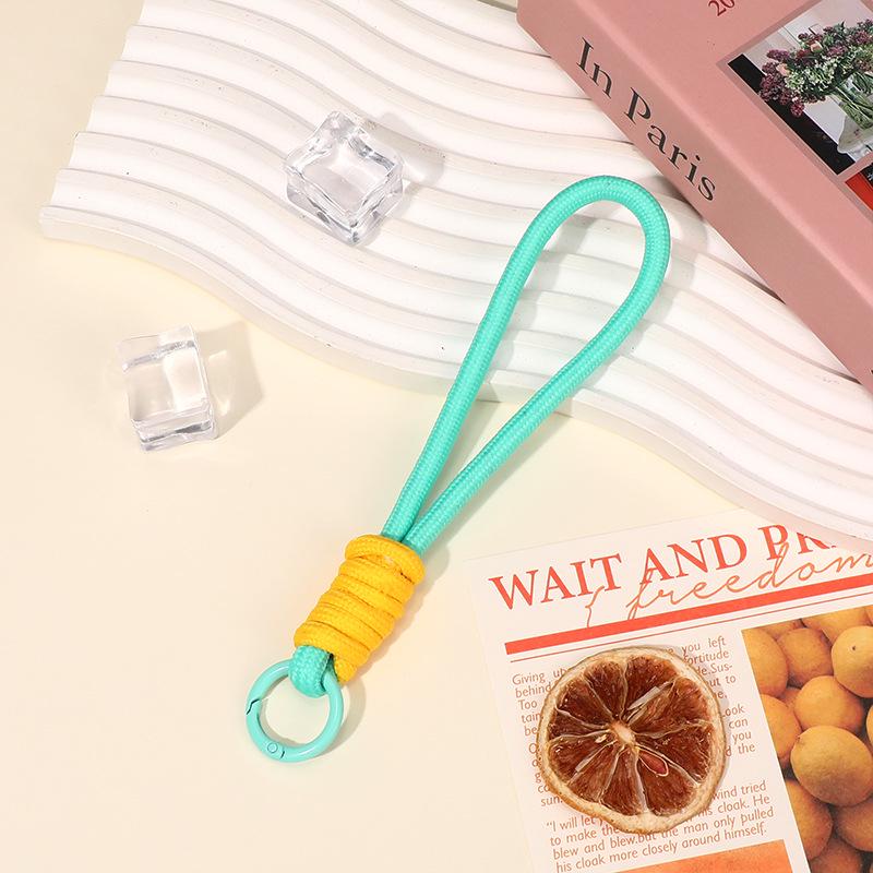 

2025 Colorblock Anti-Lost Phone Bag with Bold Knotted Wrist Lanyard