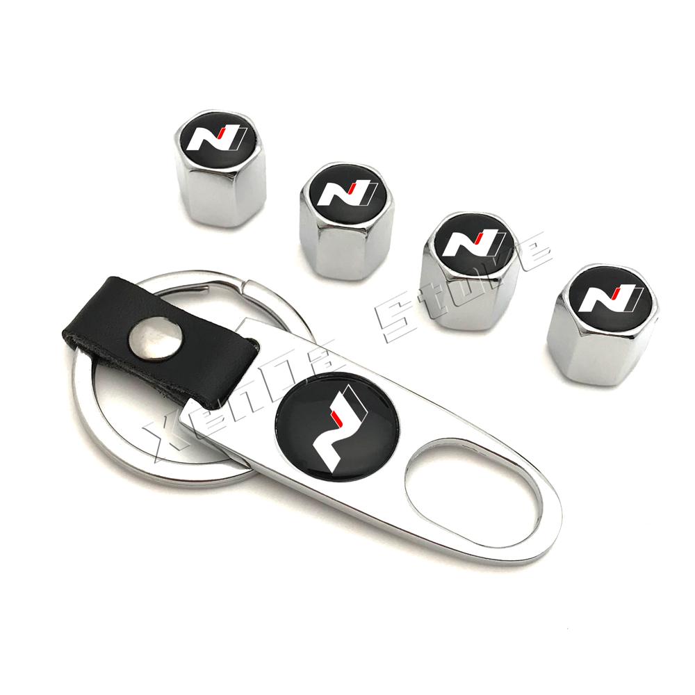 Car Wheel Tire R93 Valve Caps Stem For Hyundai N Line I20 I30 Sonata Tucson Azera Elantra Veloster Kona Santa FE NLine Accessories
