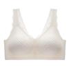 Women Skin Friendly Seamless Bubble Lace Push Up Gathering Beauty Back Camisole Bra