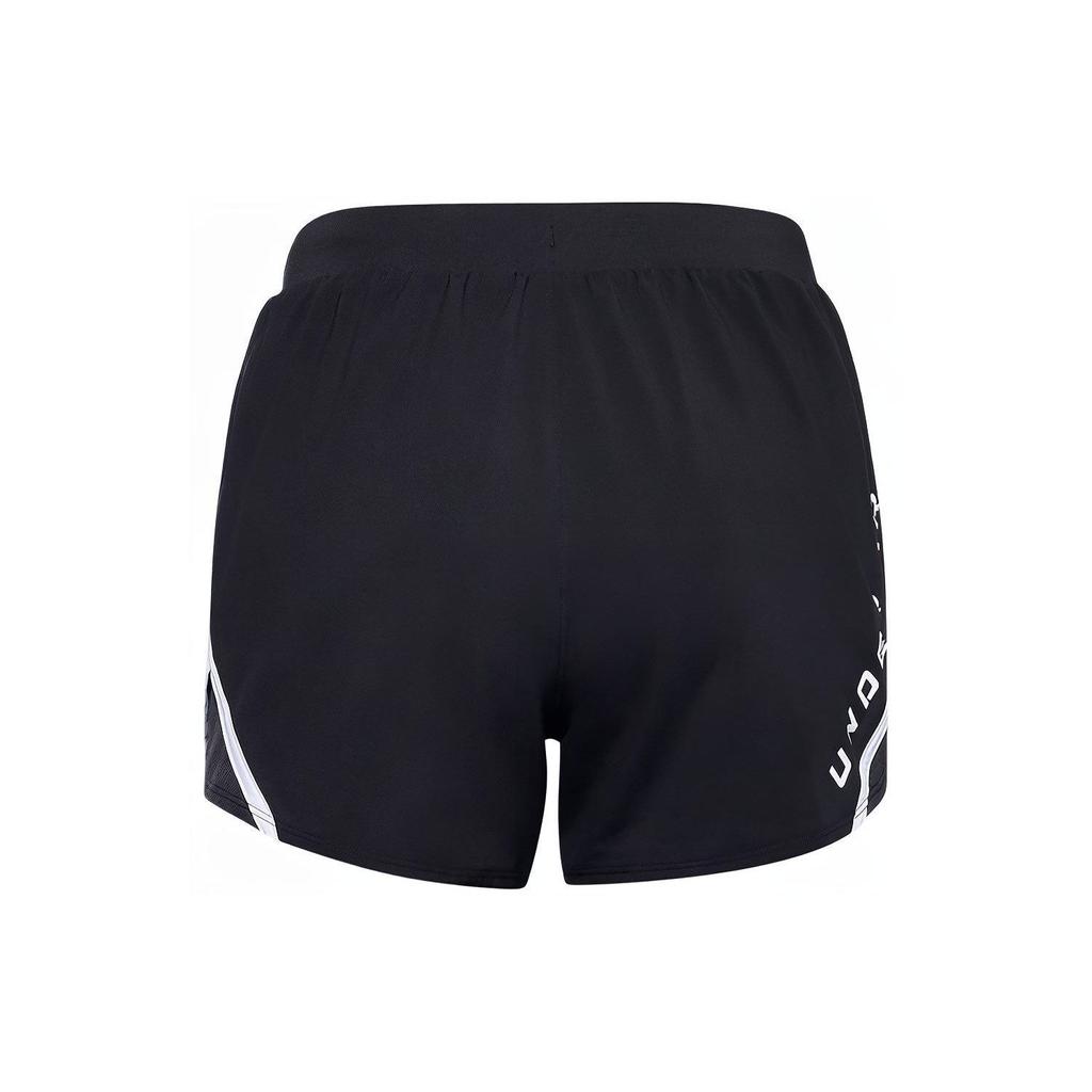 Under Armour Fly-By 2.0 Casual Sports Logo Pattern Loose Shorts Women Shorts Black 1356199-001