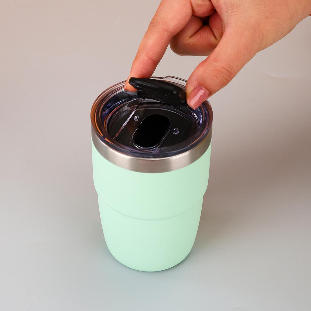 2PC 6/8oz Stainless Steel Thermos Cup Multi-color Portable Ice Cup Mini Double-layer Insulated Coffee mug With Lid water bottle