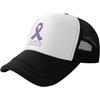 Lupus Awareness Ribbon Trucker Hat Breathable Mesh Adjustable Baseball Cap Unisex