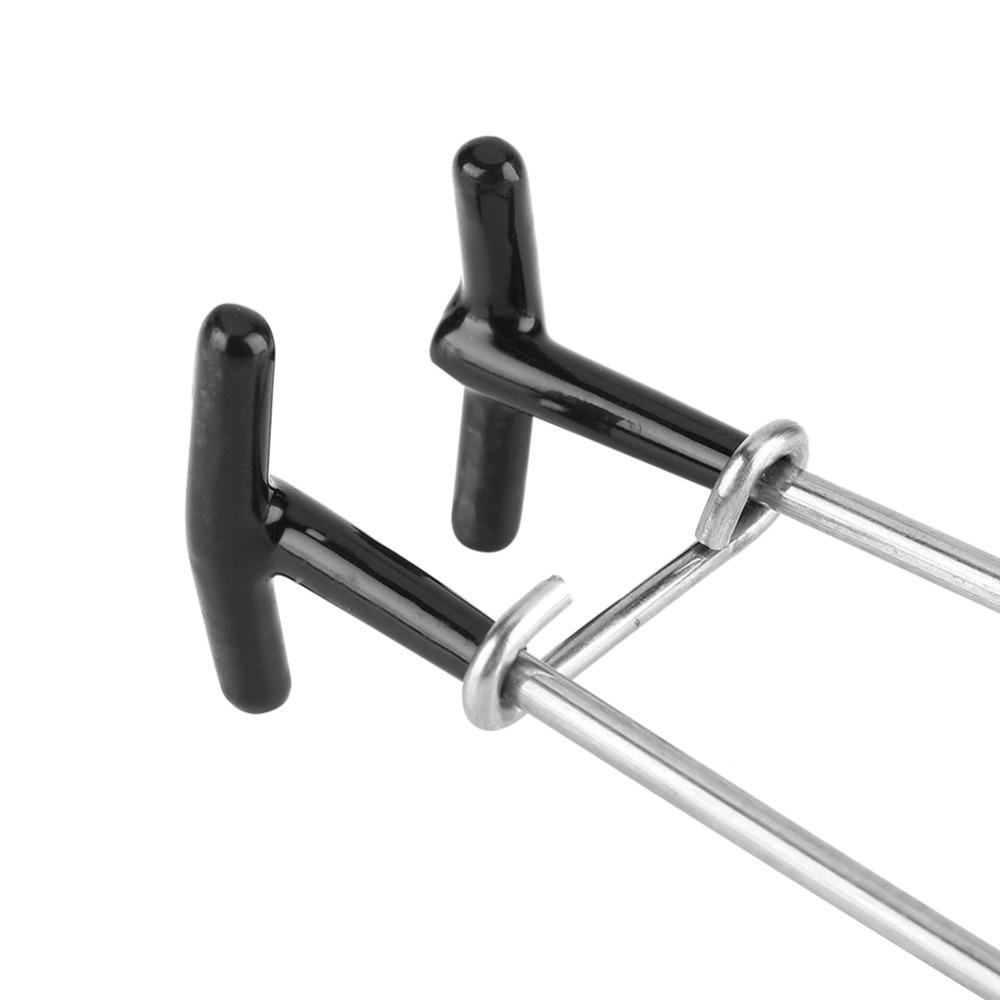 4PCS Stainless Steel Fish Mouth Spreader T-Shaped Fish Hook Extractor Fishing Accessory