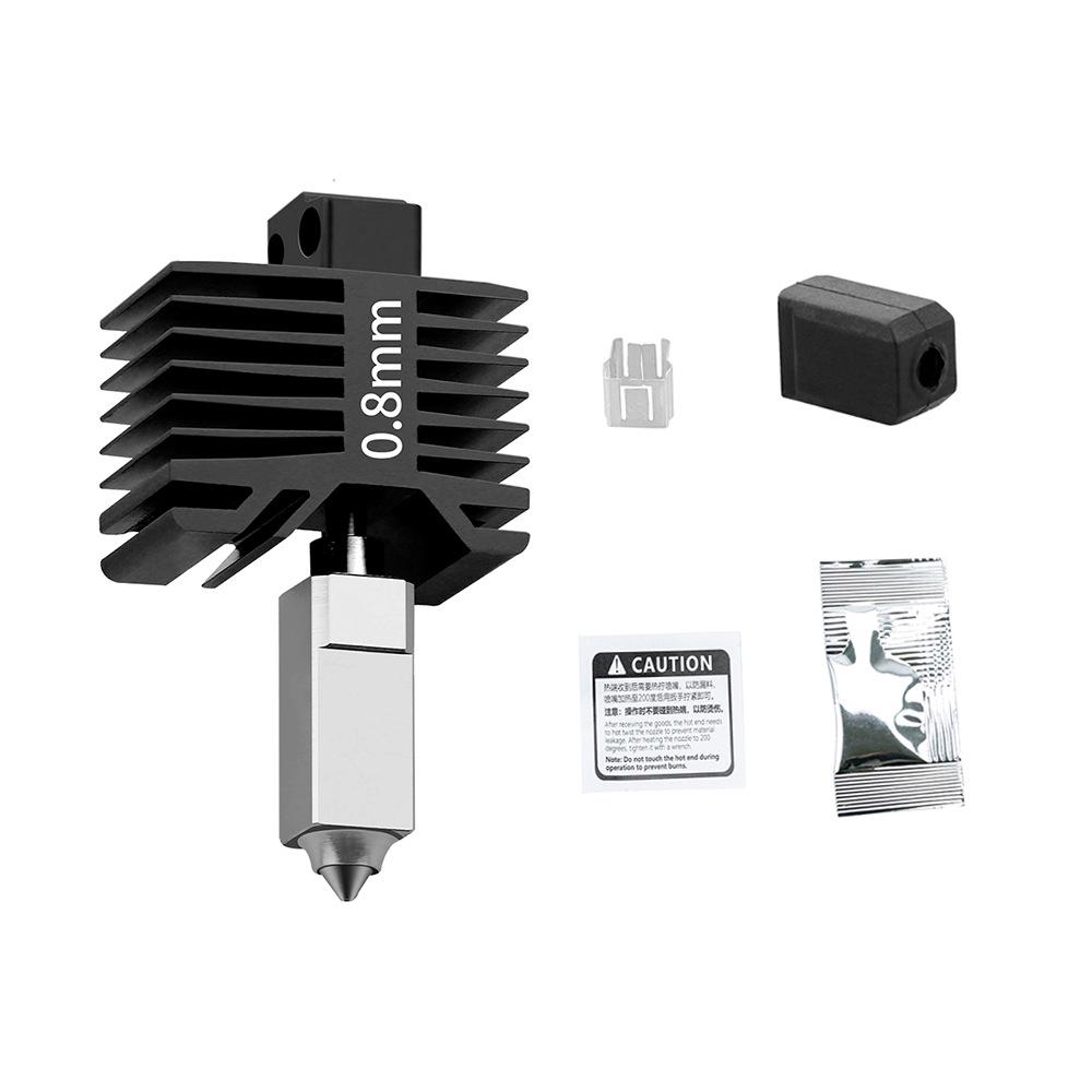 Bamboo X1/P1 Series 3D Printer Upgrade: All-Metal Hotend with Hardened Steel Nozzle