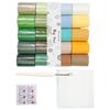 Carpet Embroidery Set With 20 Color Acrylic Yarn Hook Needle Mesh Fabric Beginner Rug Hooking Supplies For Art Craft