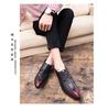 Men's Large Size Pointed Toe Leather Loafers - Hair Stylist Casual British Style