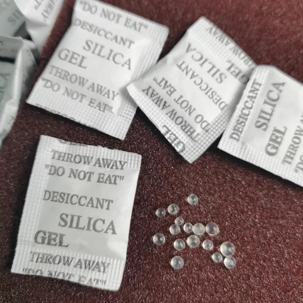 50-200 Packs Non Toxic Silica Gel Desiccant Damp Kitchen Room Living Moisture Dehumidifier Absorber Bag Moisture Absorber