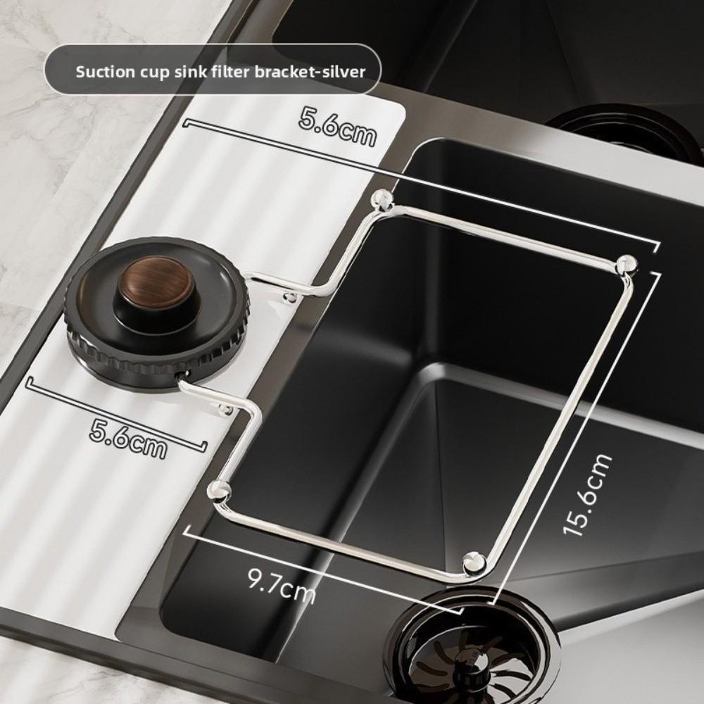 Filter Screen Sink Strainer Rack Suction Cup Type Foldable Drain Rack Portable Anti-blocking Sink Water Leakage