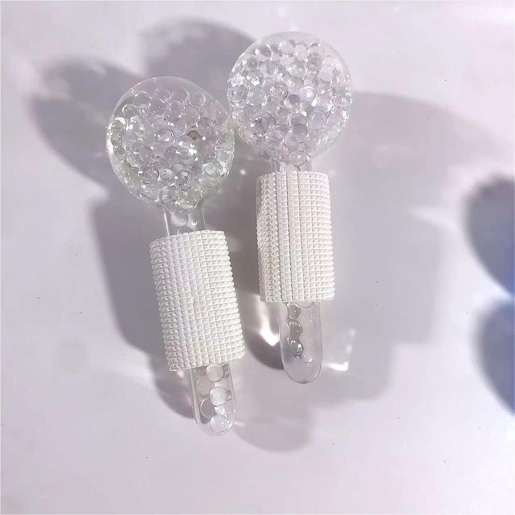 2Pcs Box LCE Globes for Facials Cooling LCE Balls for Face LCE RollerFacial Massager Freezer LCE Globes Tool for Face and Eyes