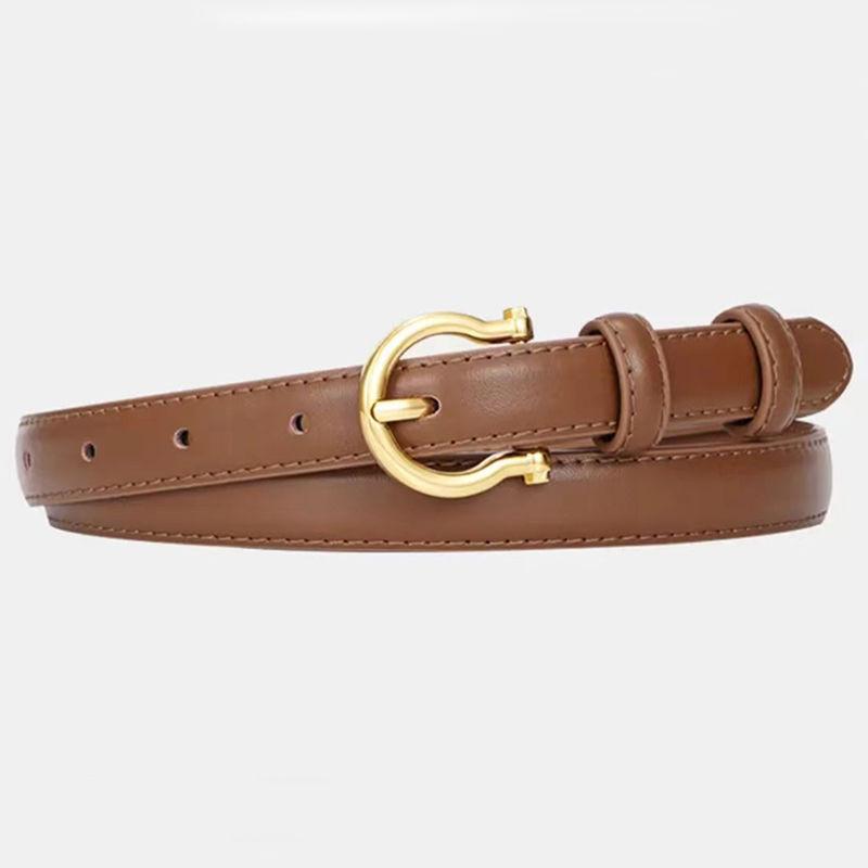 

Rusk Trendy Women s Pin Buckle Genuine Leather Belt Fashionable Design For Denim With Various Stylish Color Options StyleL