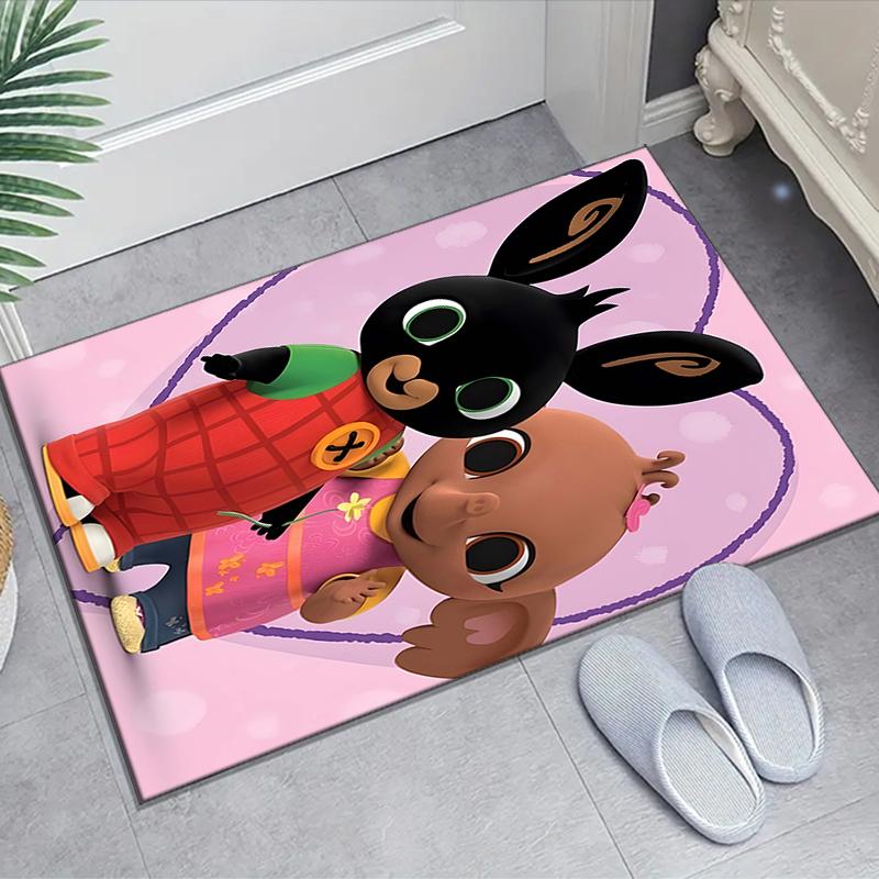 1pc Bing Bunny4 Design Area Rug - Non-Slip, Soft & Cozy Floor Mat for Living Room, Bedroom, Office - Indoor/Outdoor Decorative Carpet