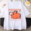 Chainsaw Man Pochita T-Shirt - Niedliches Teufelshund-Design Trendige Anime-Merchandise für Shonen- & Meme-Kultur-Fans 2026 Neu Sommer Y2k
