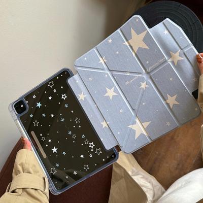 Pro pouzdro iPad Air 11 2025 iPad 10. 9. 8. 7. generace 11. A16 7 8 9. Kreslený kryt Hvězda Gen iPad Pro11 M2 M3 M4 Držák na tužku Pouzdro Mini 6
