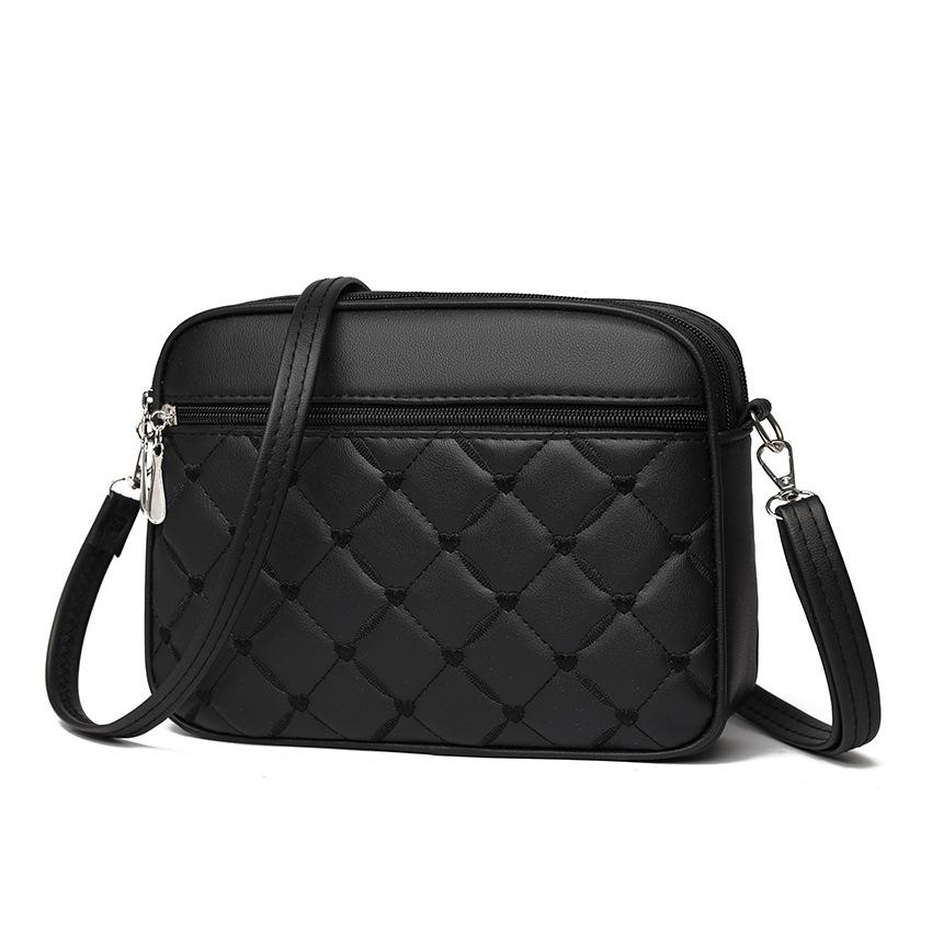 New Women's Crossbody Bag Multi Layer Practical Embroidered Diamond Shoulder Bag Mom's Women's Bag