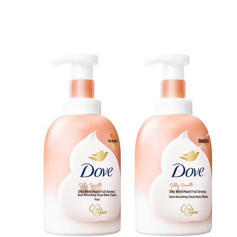 Dove Peach Scented Foaming Body Wash
