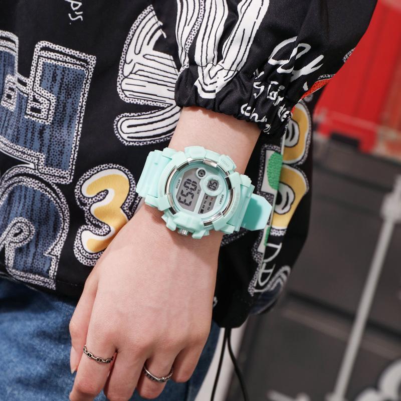 Watch Girl Primary And Secondary School Students Junior High School High Wind Girls Fashion Luminous Alarm Clock Children'S Electronics