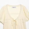 European and American Style, New Women's Clothing, Foreign Style, Fashionable Style, Embroidered Tulle Shirt 0881013