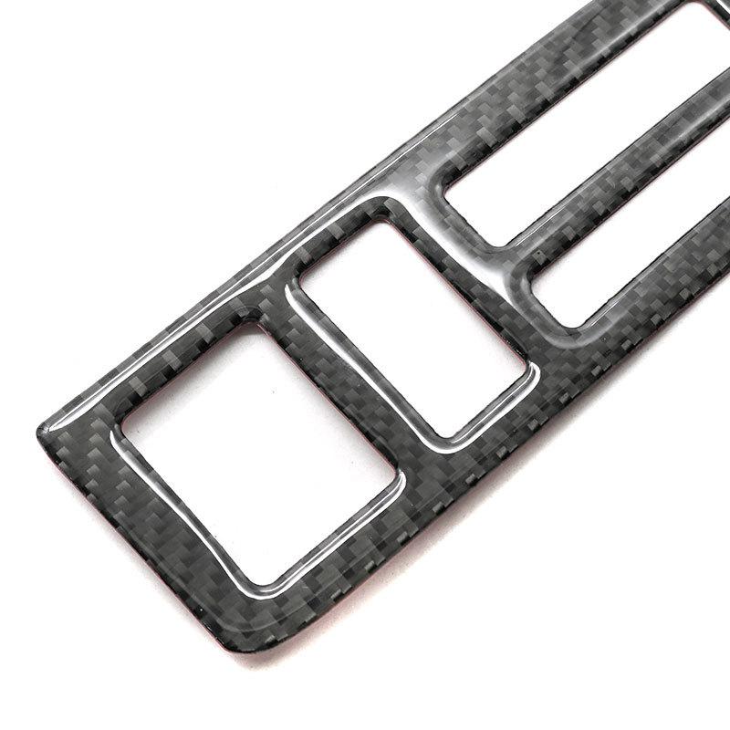 For BMW 3 Series E46 1998 1999 2000 2001 2002 2003 2004 2005 Car Carbon Fiber Center Control Dashboard Panel Air Vent Cover Trim