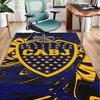 Football Club Emblem Office Rug Chair Mat, Game Carpet, Suitable for Front Door, Bedroom, Living Room, Desk, Holiday Gift