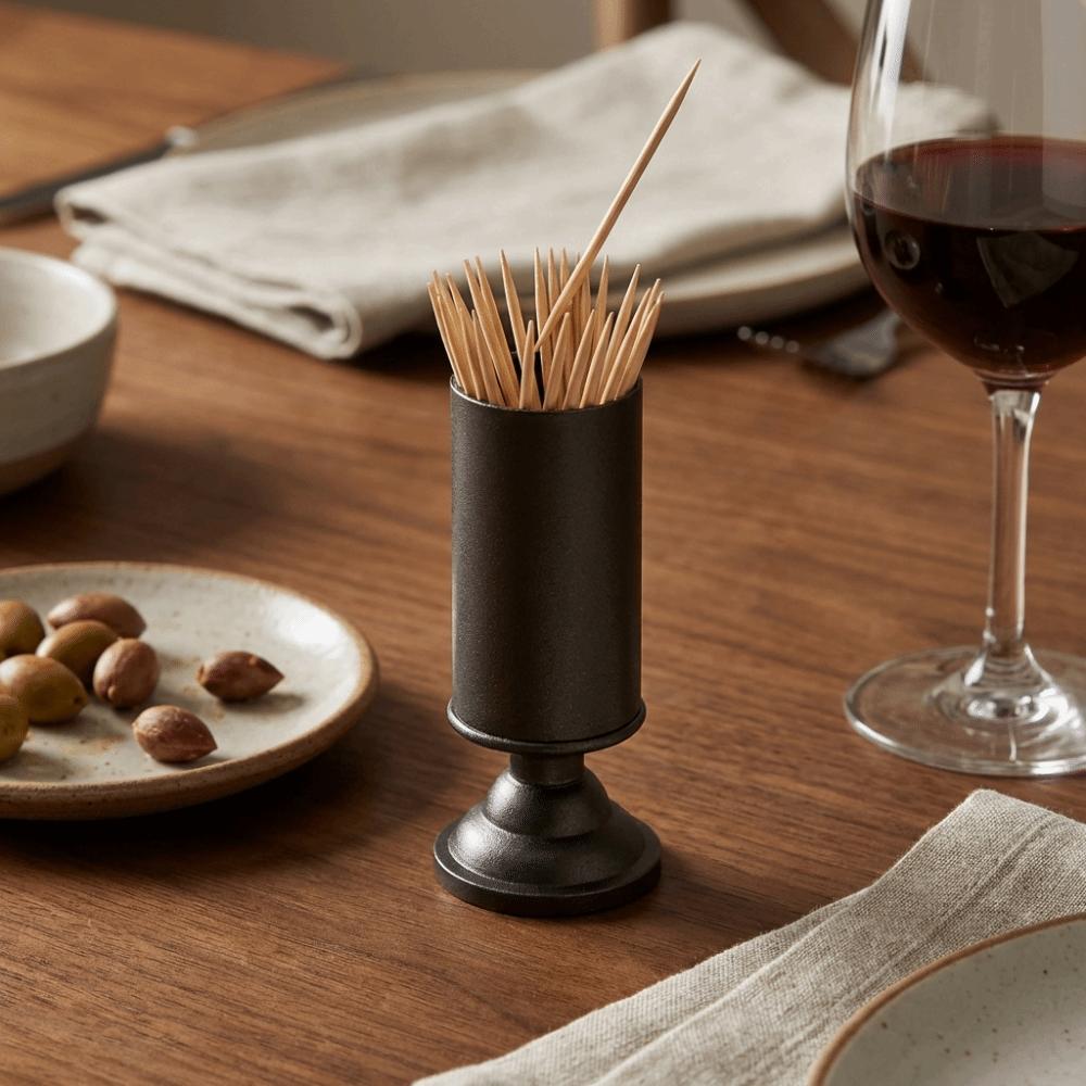 Aluminum Zinc Zinc Alloy Toothpick Holder Luxury Toothpick Box Durable Toothpick Stand  Easy To Clean