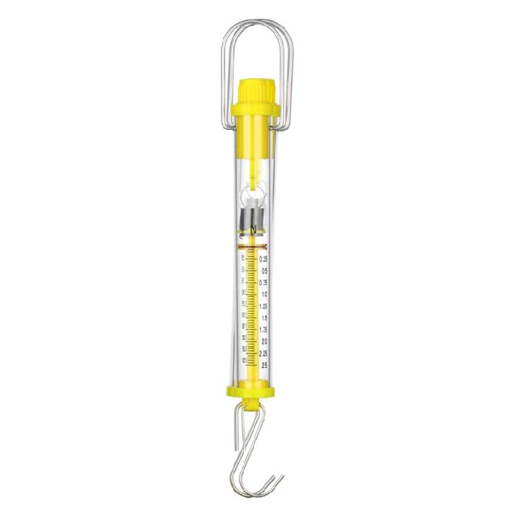 Dinamometro a molla da laboratorio multifunzione di colore giallo adatto per dimostrazioni di fisica e uso in laboratorio