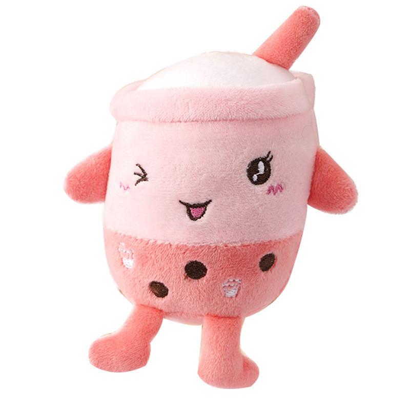 Adorable Plush Boba Tea Cup Ornament With Realistic Pearl Details Perfect Backpack Charm