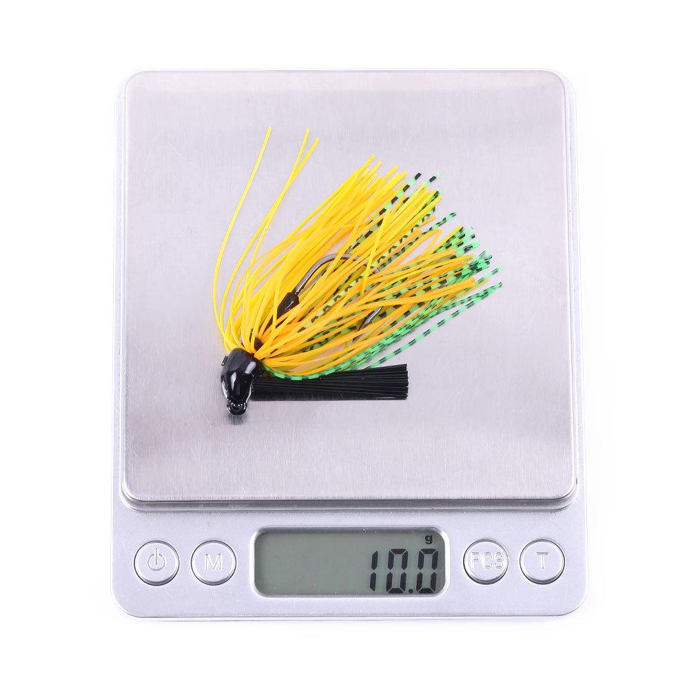 1PC Fishing Lure 10g Head Metal Bait With Rubber Skirt Artificial Wobbler Buzzbait Jigging Lure Spinner Bait Fishing Stuff