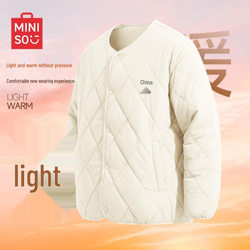 MINISO Men's Winter Warm Collarless Padded Jacket