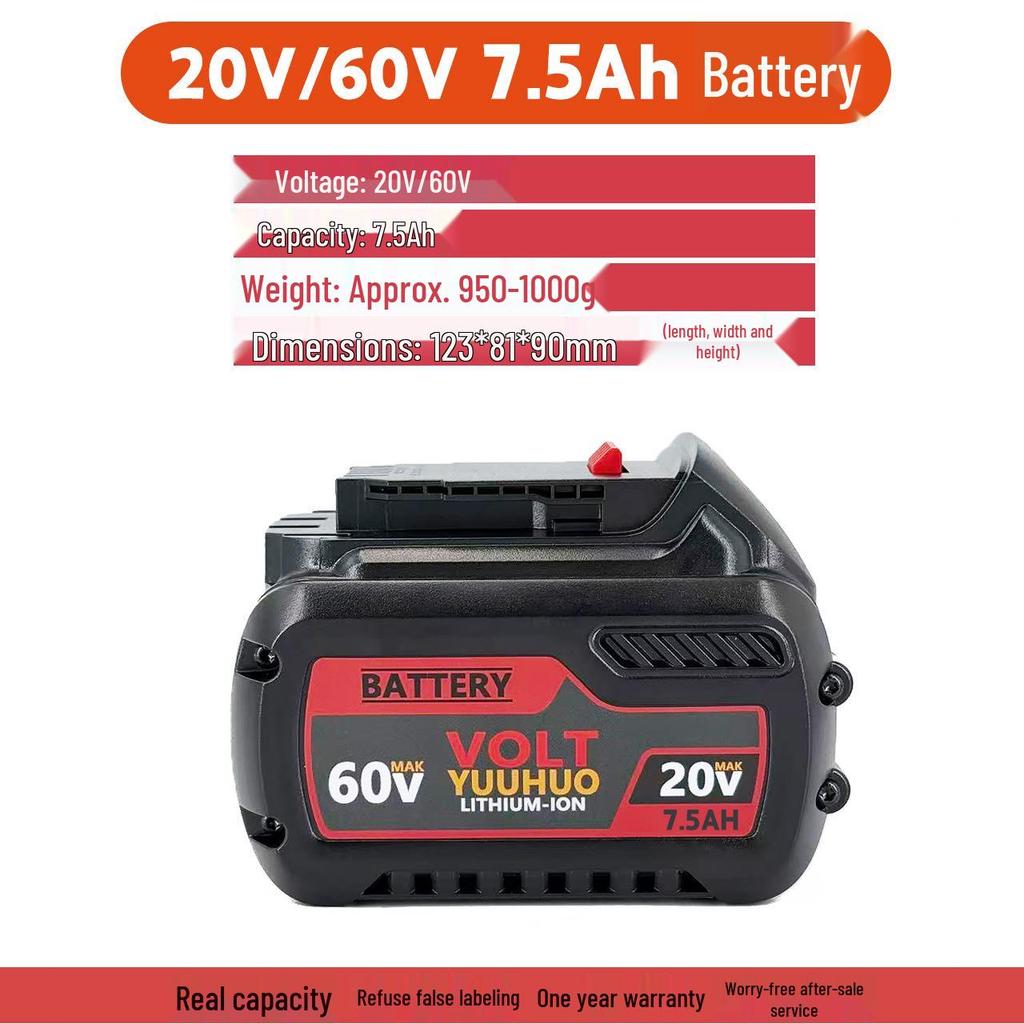 Dewalt DCB606 20V/60V 9.0Ah Lithium Battery Charger for Hand Drill Tool