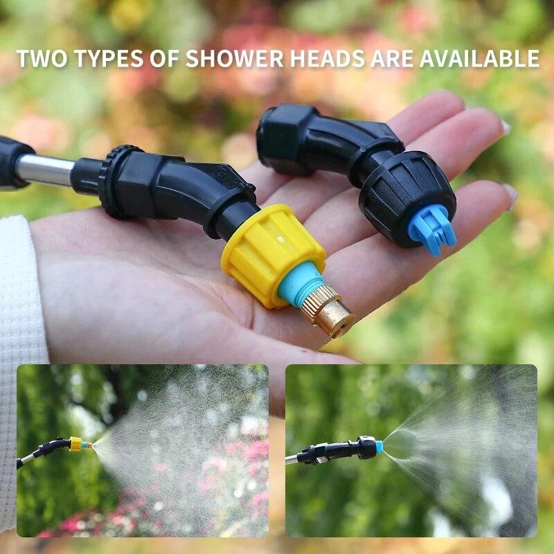Spruzzatore elettrico per piante, lancia per irrigazione, batteria ricaricabile, spruzzatore da giardino, nebulizzatore per piante, spruzzatore per cortile, prato, erbacce, piante