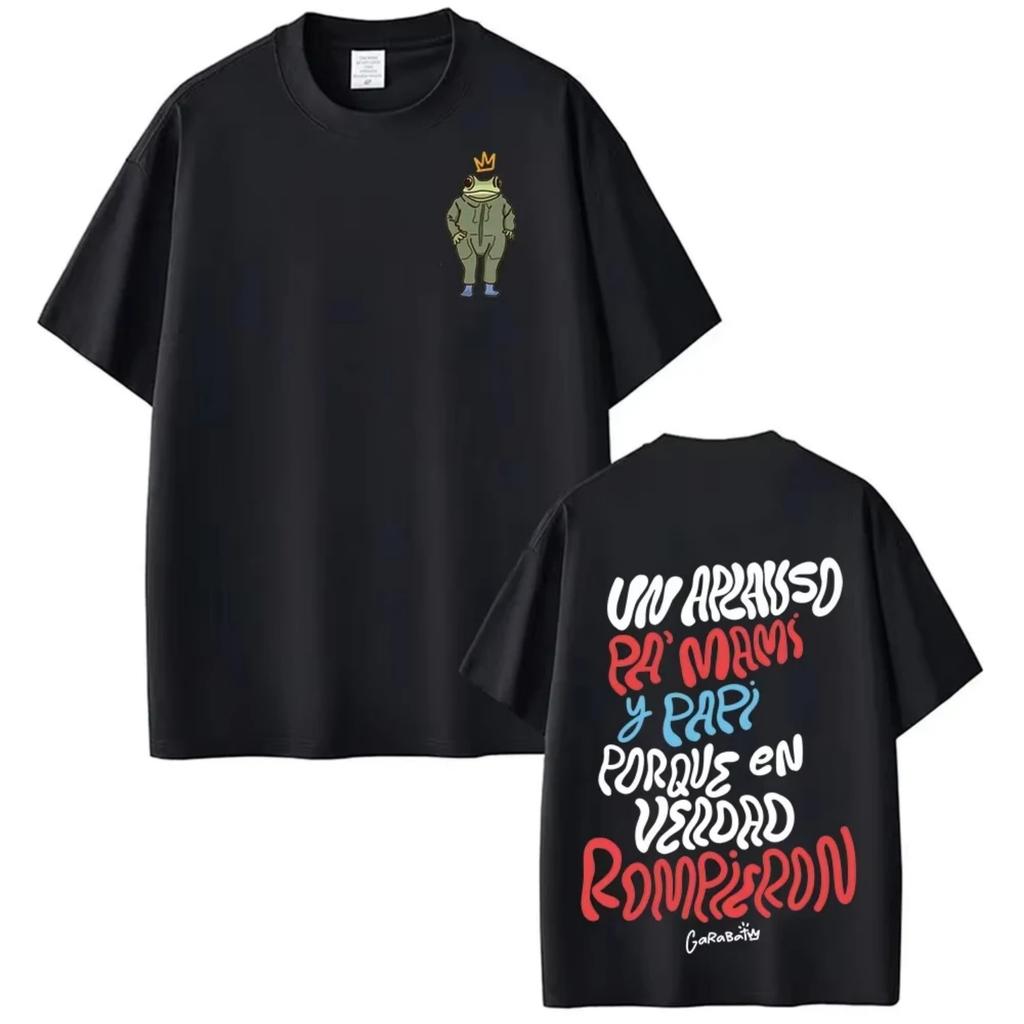 Rapper Bad Bunny Tour 2026 Album Merch T Shirt Debi Tirar Mas Fotos DTMF Fashion T-shirt Men Hip Hop Pop Music Short Sleeve Top