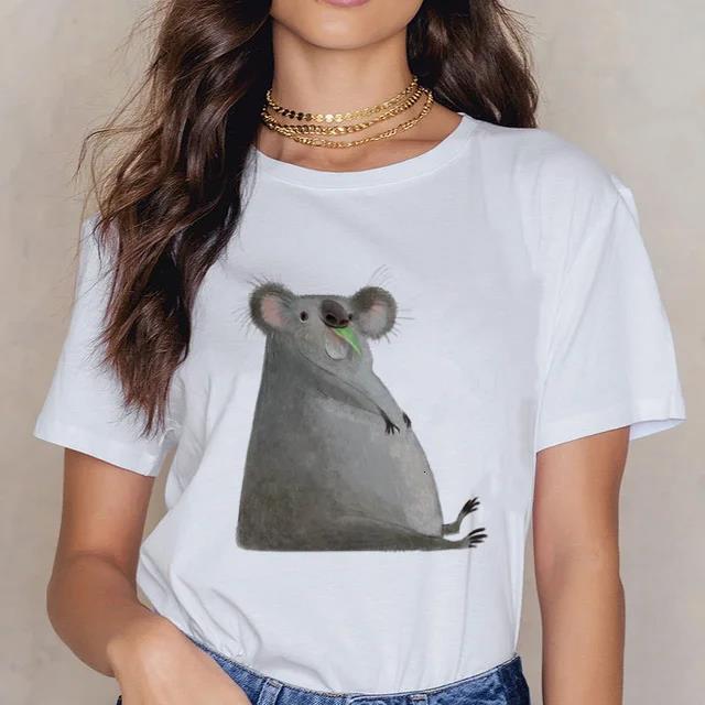 

Women Cartoon Kawaii Animal Koala Print Women Tshirt Harajuku Ropa Mujer Graphic Plus Size TShirt Casual Streetwear Tees 3XL