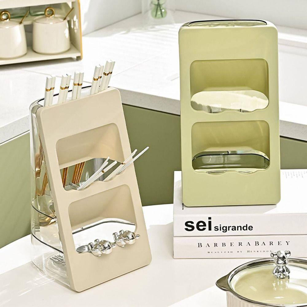 Draining Hole Kitchen Chopstick Holder Large Capacity Tableware Shelfs  Kitchen Tools