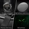 OLEVS Brand Mesh Quartz Multi functional Three eye Six pin Men's Watch 2881