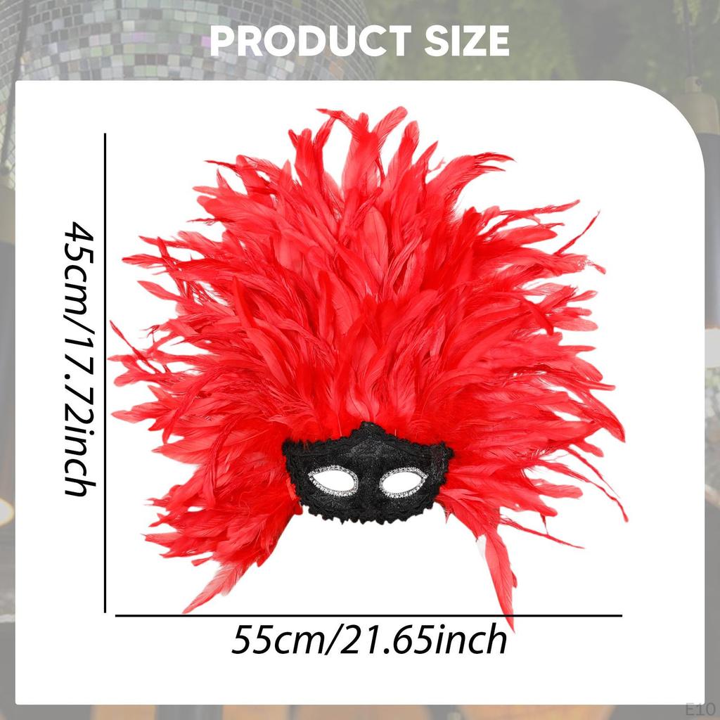 Feather Headdress Cosplay Headband Headwear Photo Props Fancy Dress Masquerade for Thanksgiving