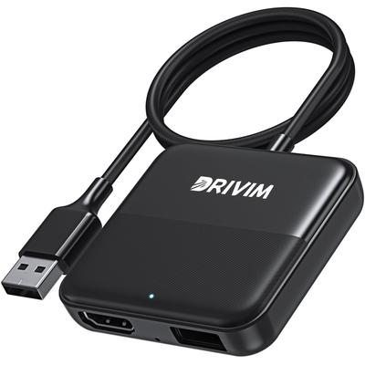 DRIVIM Car TV Mate Max HDMI Multimedia Adapter Connects To TV Screen DVD and with Wireless CarPlay and Android Auto Compatible with iPhone and Android