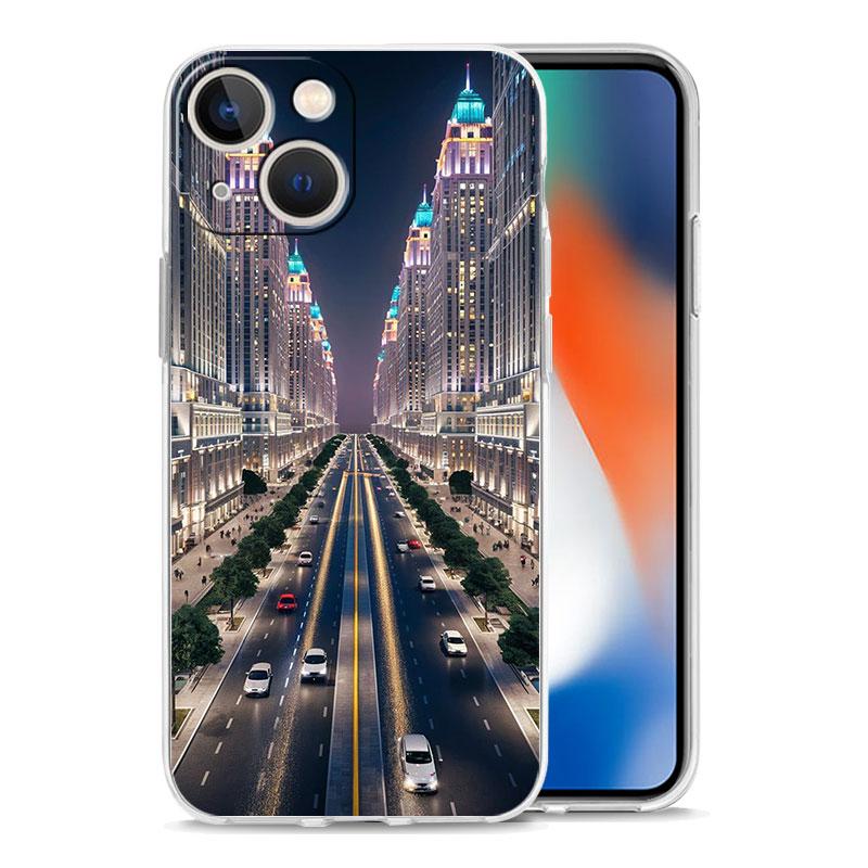 Phone Case For iPhone 17 Air Cases iPhone 16 15 12 13 14 Pro Max SE 7 8 Plus iPhone11 Cover NYC New York City seaside scenery