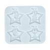 Resin Molds for Ornament Making Christmas Star Shape Silicone Keychain Pendant Mold Home Decor DIY Hanging Jewelry Molds